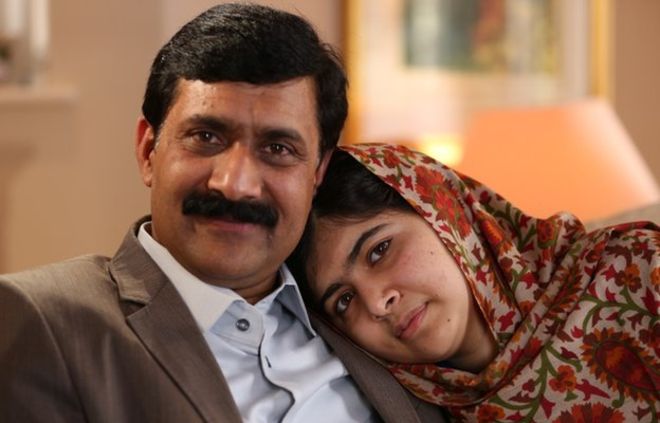 Malala Yousafzai and father
